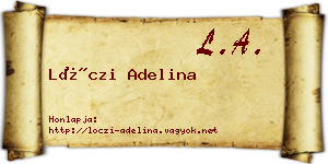 Lóczi Adelina névjegykártya